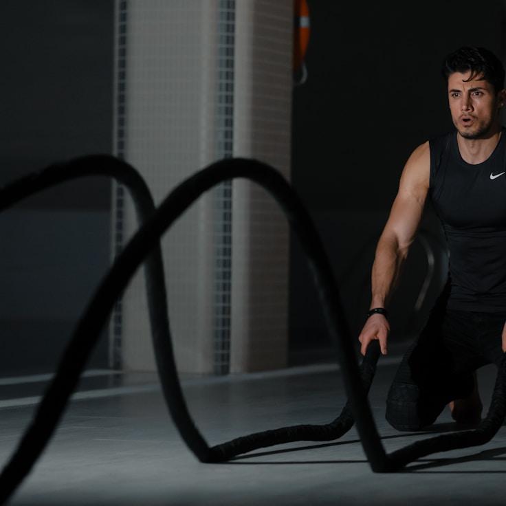 Modern gym equipment in a refined fitness space